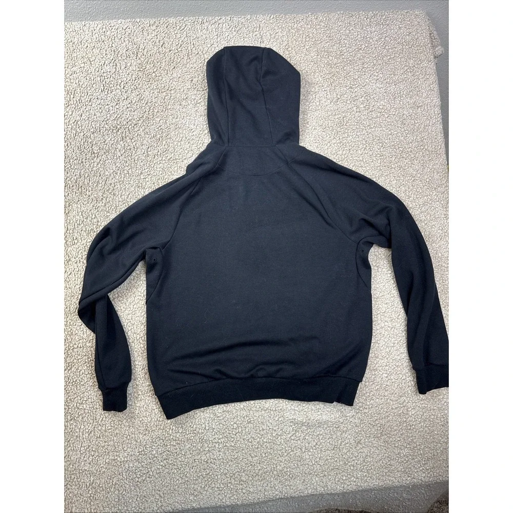 Nike Dri-Fit Primary Fleece UV Hoodie Mens M Black Pullover Sweatshirt EUC